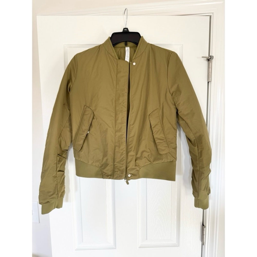 Lululemon Warm Two Ways Bomber Mossy Green